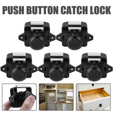 5x Push Button Catch Lock Door