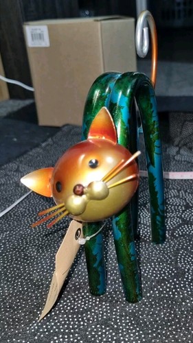 Tooarts green cat orange - green,
