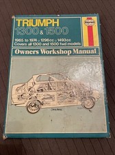 Triumph 1300, 1300TC, & 1500 (1965-1974) Haynes Workshop Manual