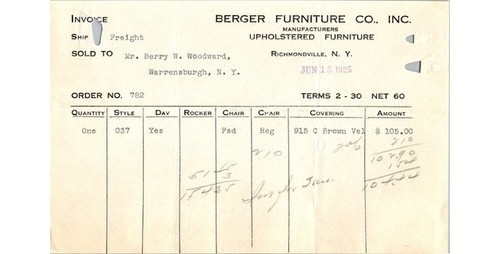 Berger furniture 1925 - berger, co