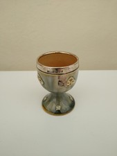 Royal Doulton Lambeth Sterling Silver rimmed egg cup - rare