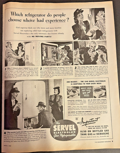Vtg 1940 servel electrolux - 1940,