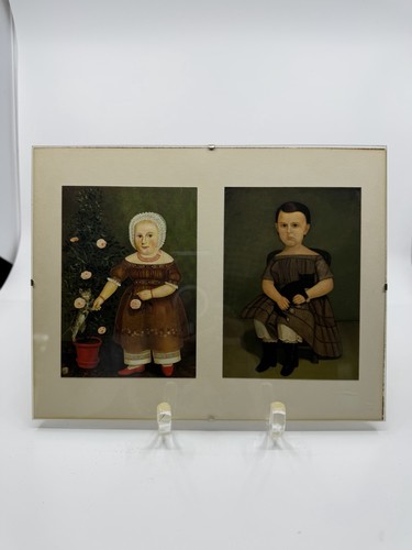 Folk art prints under glass - folk,