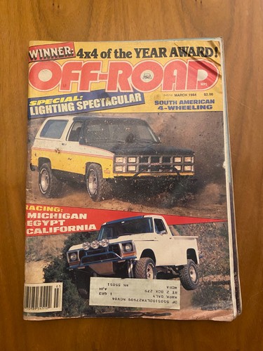 Off road magazine march - off-road, 1984