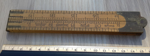 Vintage warranted boxwood rule - boxwood,