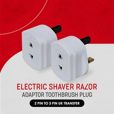 2 Pin to 3 Pin UK Battery