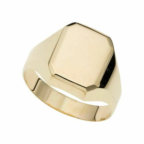 Polished rectangular signet - polished,