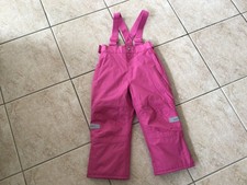 jojo maman bebe pink snow waterproof dungarees girls age 2-3 years
