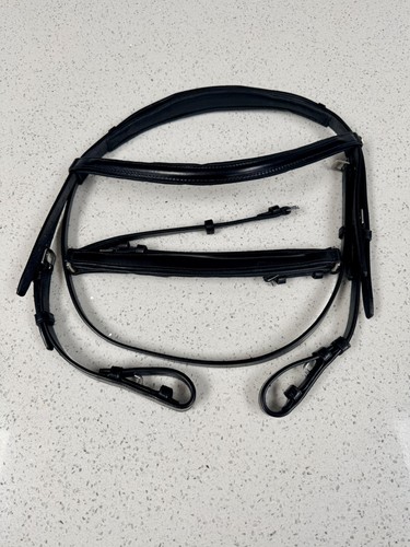 Albion black drop noseband - black,