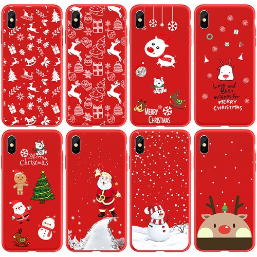 Soft silicone christmas phone - soft,