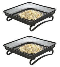 Wild Bird Square Raised Metal
