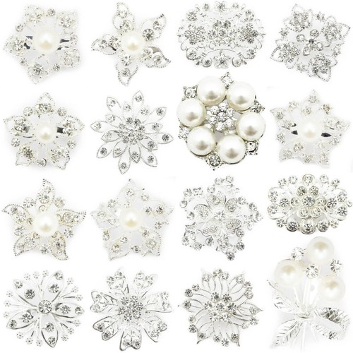 Silver pin brooches - pin, women