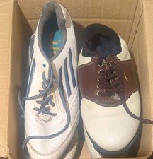 GOLF SHOES (2 PAIRS) ADIDAS ADIZERO GOLF TRAINERS SIZE 8.5 + SIRRIS SIZE 6
