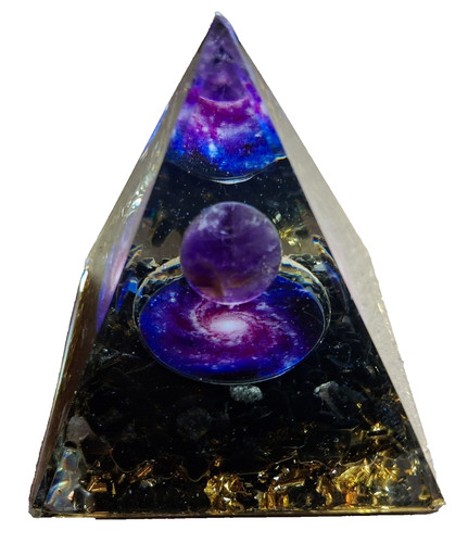 Orgonite pyramid amethyst - orgonite,