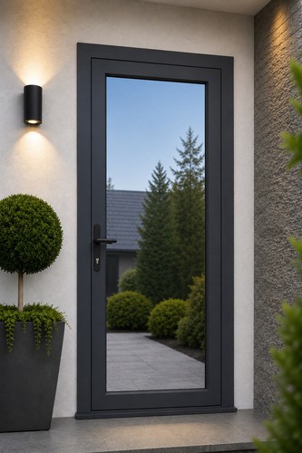 Upvc single door full glazed - upvc,