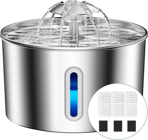 Stainless steel cat water - stainless,