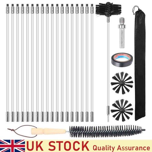 Flexible chimney sweep set - flexible,