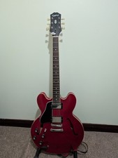 Left Handed Epiphone ES-335.  Cherry....New, never played since bought in 2024.