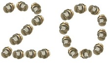 LAND ROVER  DISCOVERY 2 TD5 STAINLESS CAPPED ALLOY WHEEL NUTS SET(20)ANR3679