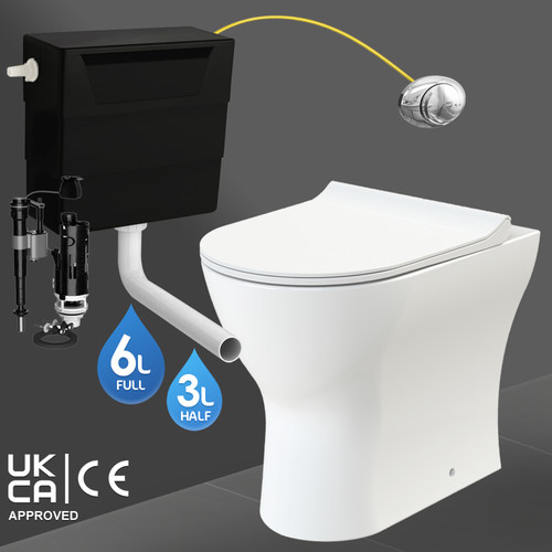 Back wall toilet rimless - to, d