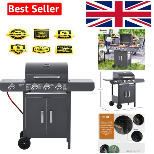 Burner gas bbq - 3+1, in