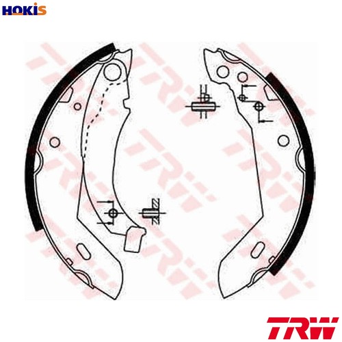 Brake shoe set - brake,