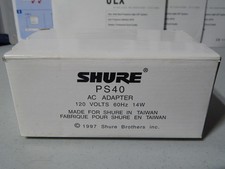 Shure PS40 OEM AC Adapter 15v