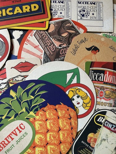Giant vintage beer mats - giant,