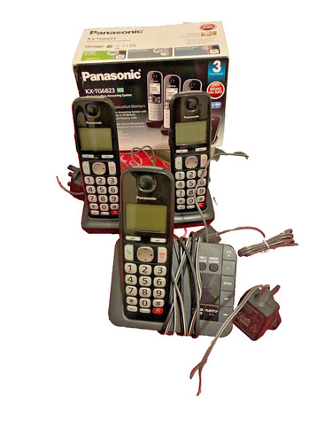 Panasonic tg6823 triple - panasonic, kx-tg6823
