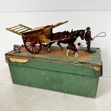 BRITAINS Farm 1:32 Horse Drawn Hay Cart Strakes & Farmer Drover Dog Sheep