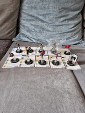 Marvel Heroclix Bundle Of 10 Unique and rare Figures. All with Correct Cards #1