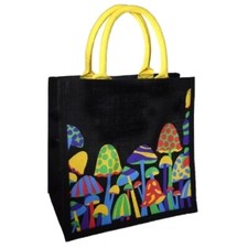 TOADSTOOLS JUTE SHOPPING BAG
