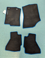 Genuine Toyota Aygo Velour Car Mats Full Set Black Blue Edge 2014-2022