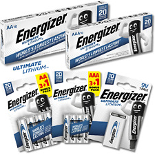 ENERGIZER AAA AA 9V Ultimate Lithium Batteries 1.5v LR6 L91 25 Years Shelf Life