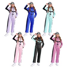 Kids Girls Boys Jumpsuits Snowboard Jackets Removable Snowsuits Fashion Suits