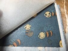 Natural Beeswax food wrapper - cute honey bee design, 2 sheets
