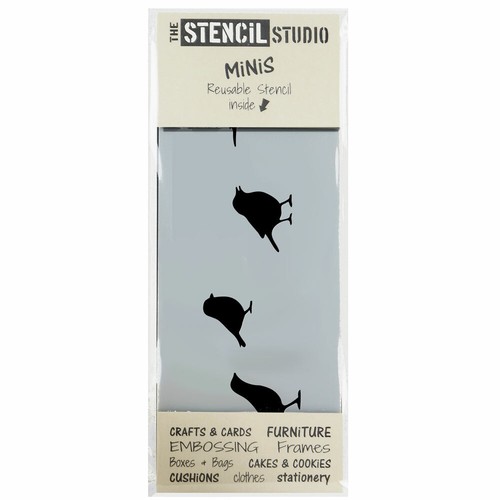 Stencil minis birds border - birds,
