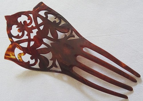 Vintage hair comb - hair, celluloid