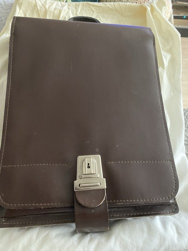 Vintage brown leather - leather, ex
