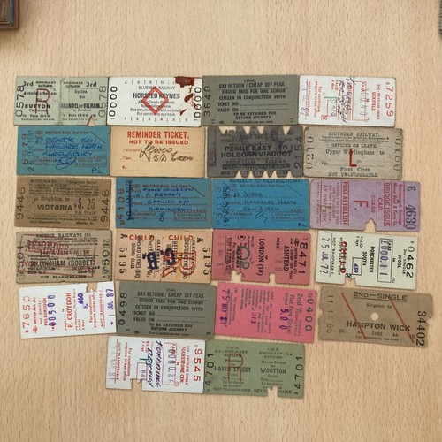 Railway tickets 22 x - , (.