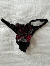Agent Provocateur black lace thong UK size 6 BNWOT