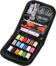 Travel Mini Sewing Kit, over 70 Premium Supplies, Filled with Needles, Scissors,