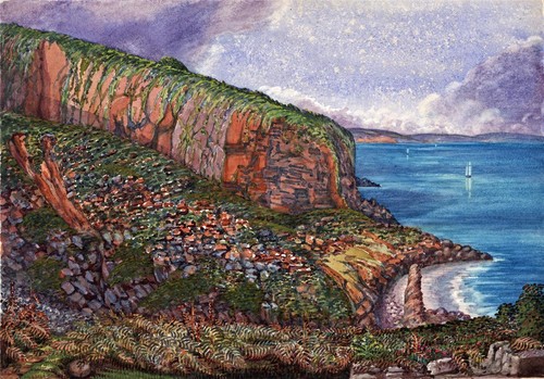 Coastal scene cornwall - coastal,