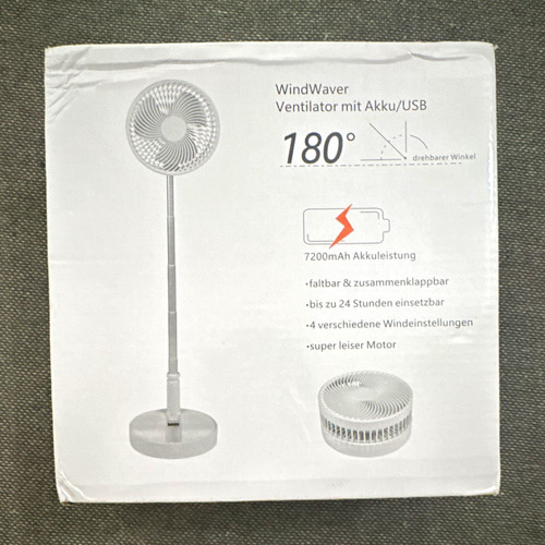 Windwaver pedestal fan 7200mah - windwaver,