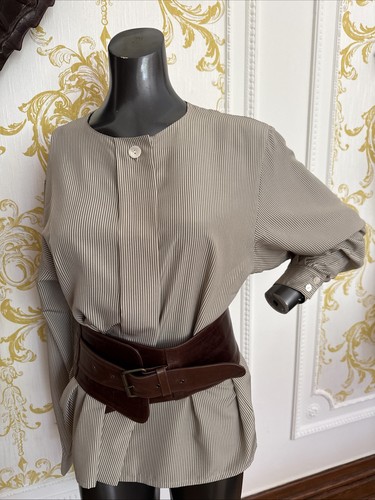 Vintage 1980s striped blouse - vintage,