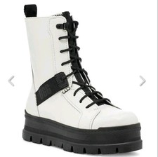 UGG SHEENA BOOTS WHITE BLACK