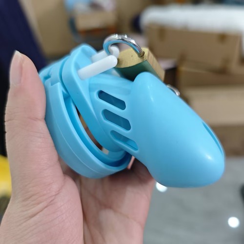 Short long silicone chastity - ,