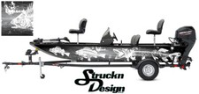Boat Wrap Gray Musky Pike