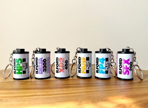 Keyrings from 35mm film - a,