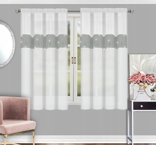 Pair ready made net curtains - pair, ready-made
